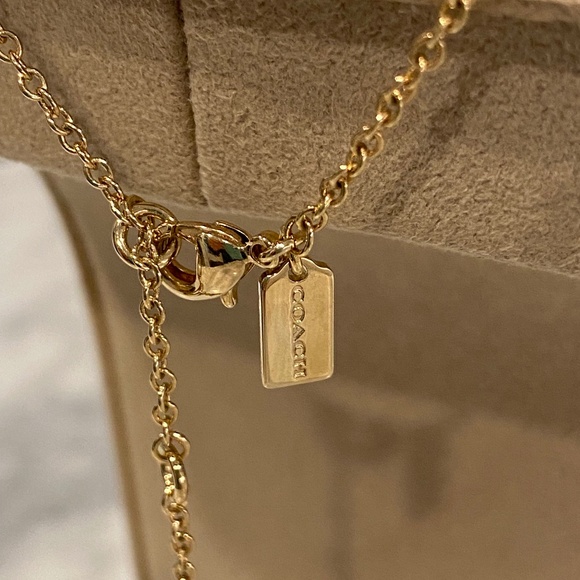 NWOT Coach Charm Necklace and Earrings Set - Picture 9 of 12